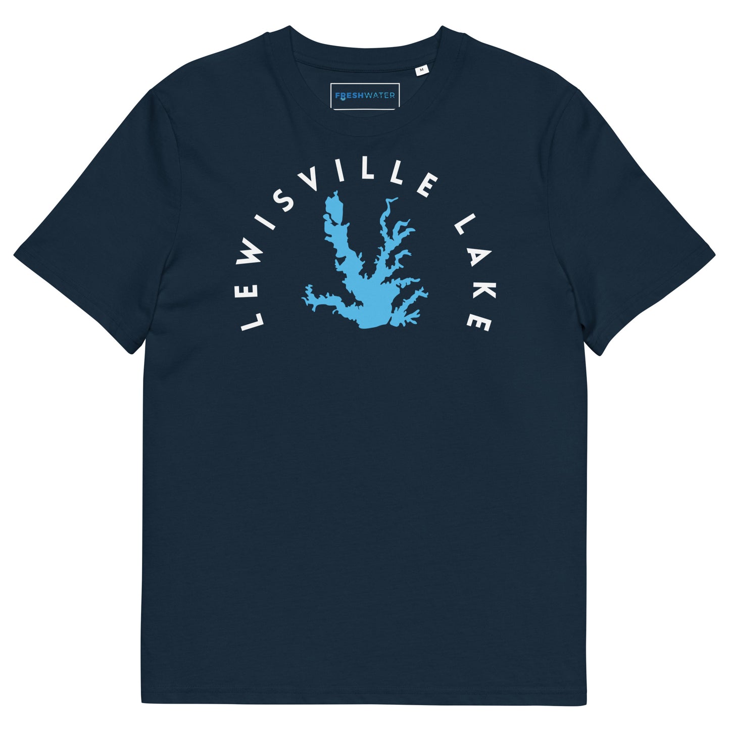 Lewisville Lake Texas Freshwater WB Unisex organic cotton t-shirt