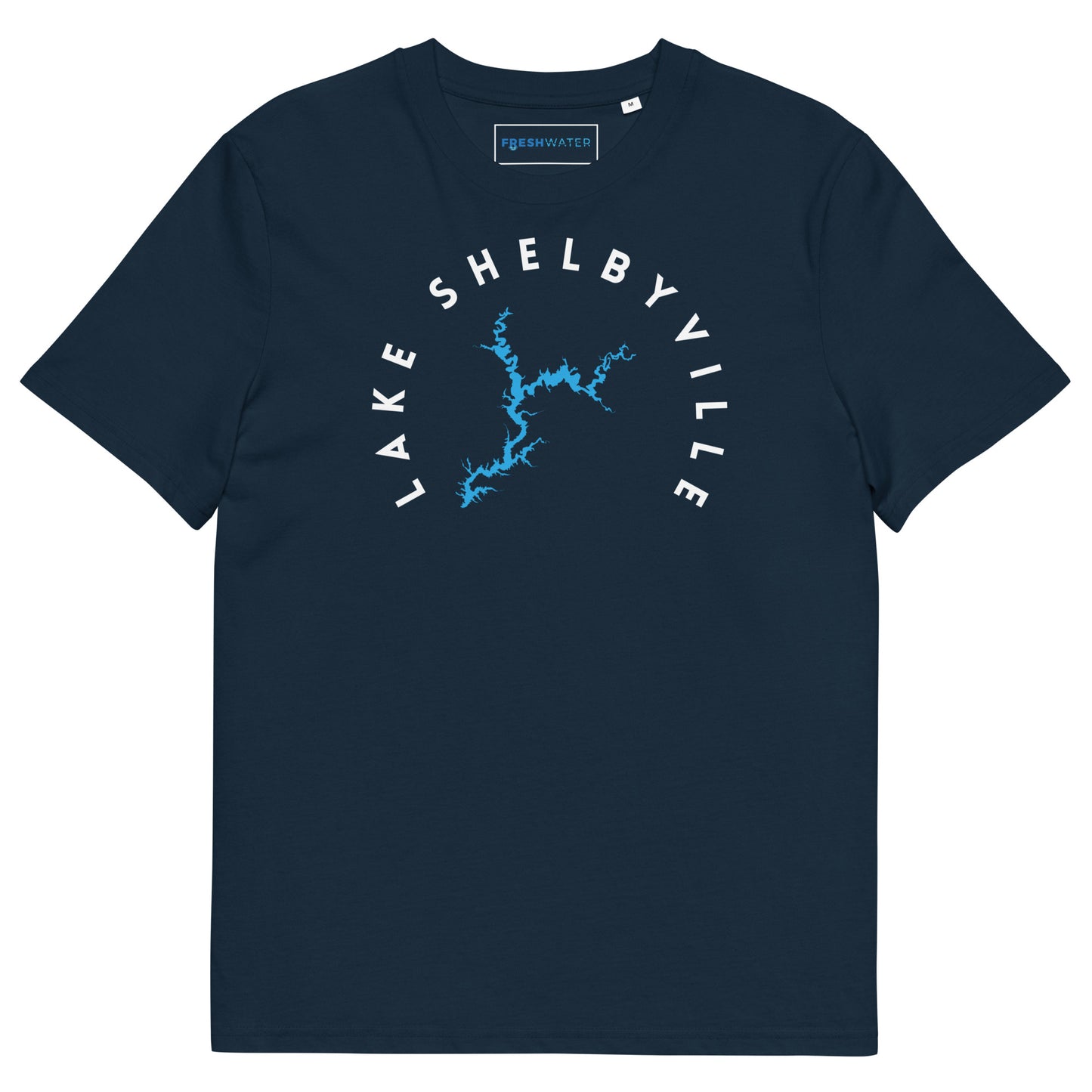 Lake Shelbyville Illinois Freshwater WB Unisex organic cotton t-shirt