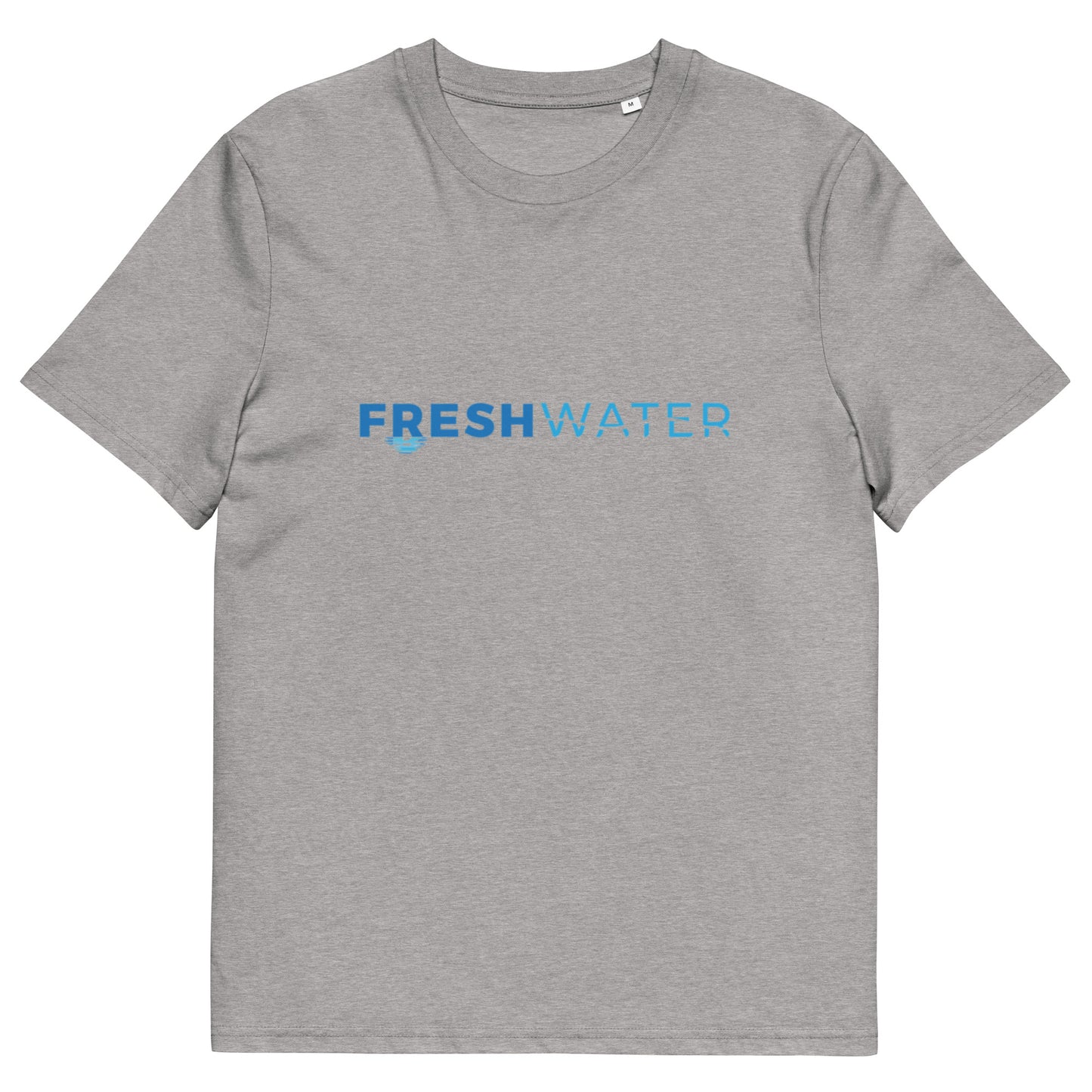 Freshwater Blue Unisex organic cotton t-shirt