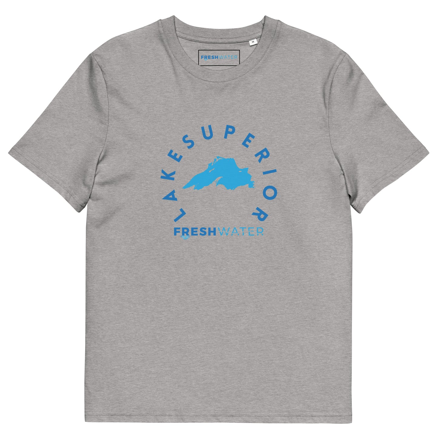 Lake Superior Freshwater Blue Unisex organic cotton t-shirt