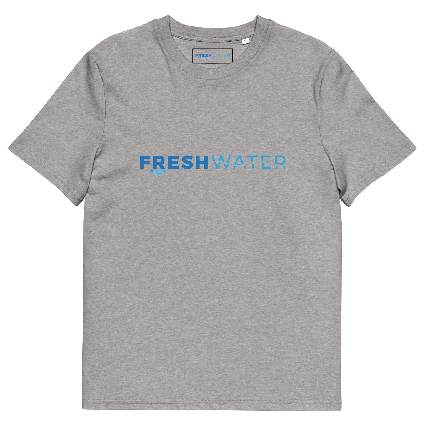 Freshwater Night Swimming Blue Unisex organic cotton t-shirt