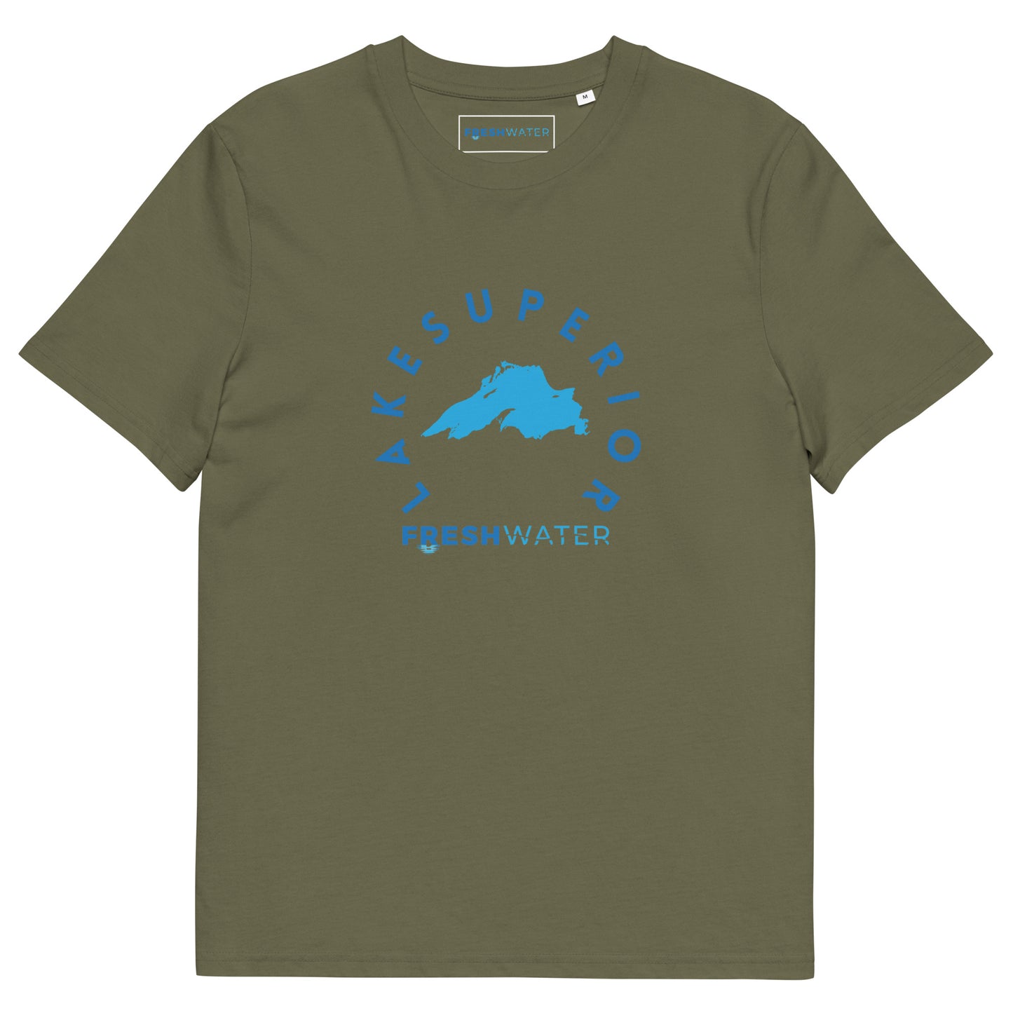 Lake Superior Freshwater Blue Unisex organic cotton t-shirt