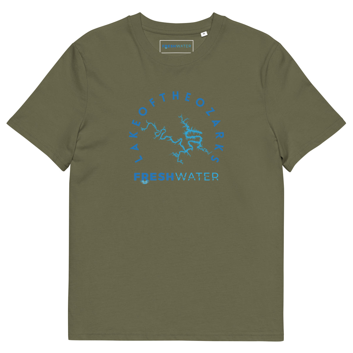 Lake of the Ozarks Freshwater Blue Unisex organic cotton t-shirt
