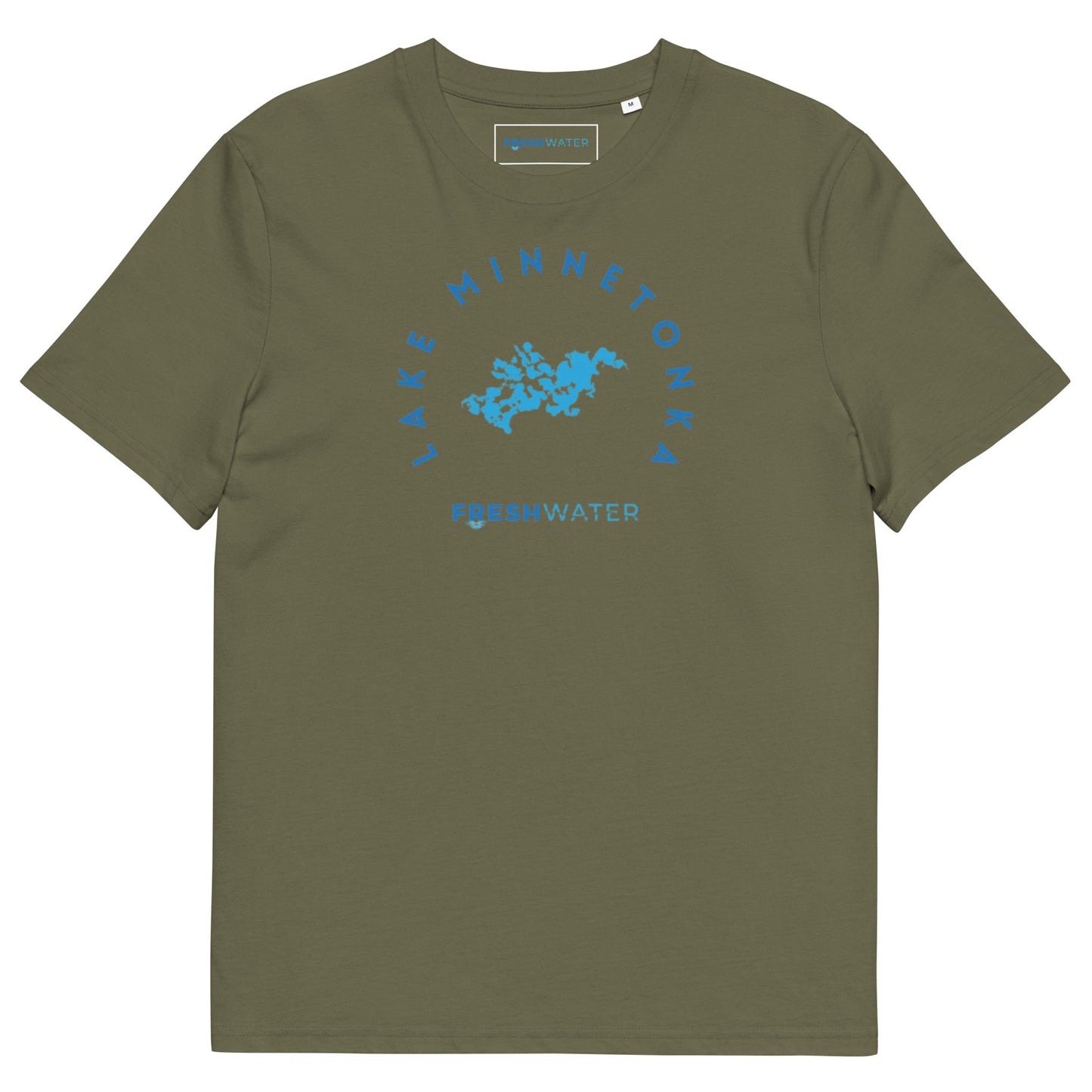 Lake Minnetonka Freshwater Blue Unisex organic cotton t-shirt