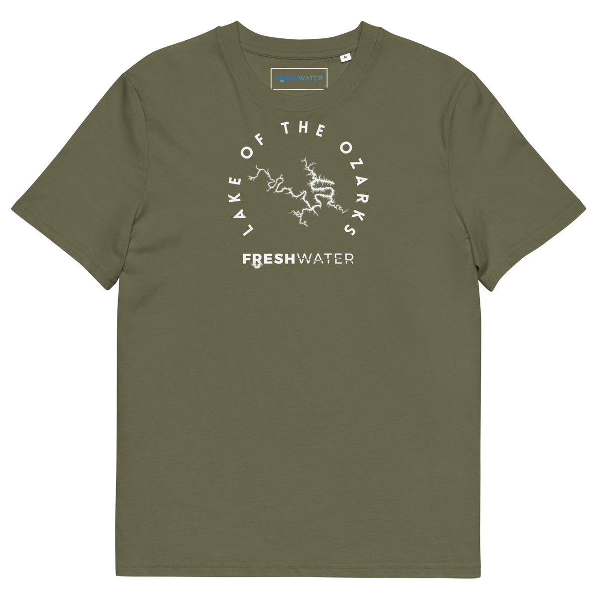 Lake of the Ozarks Freshwater BW Unisex organic cotton t-shirt