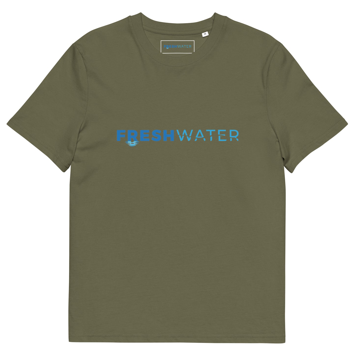 Freshwater Night Swimming Blue Unisex organic cotton t-shirt