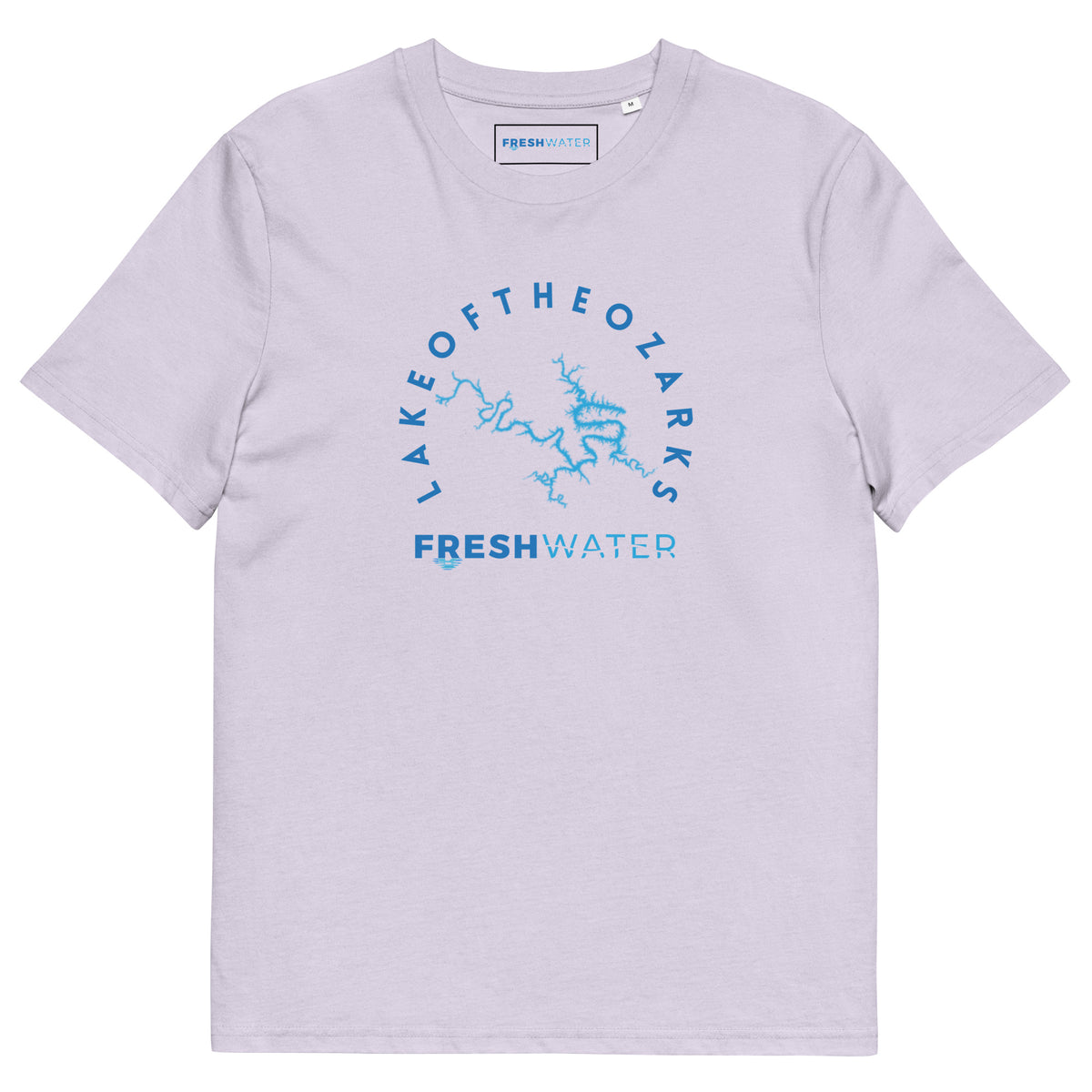 Lake of the Ozarks Freshwater Blue Unisex organic cotton t-shirt