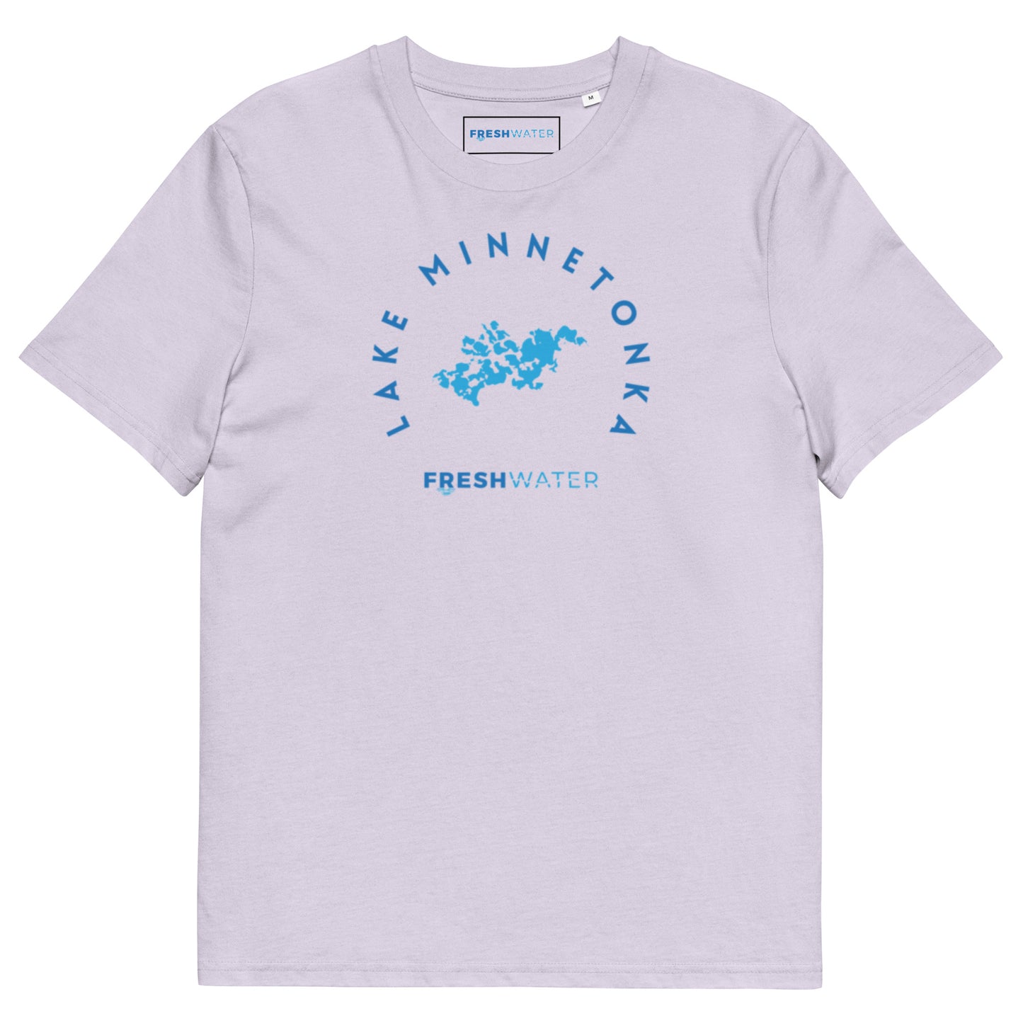 Lake Minnetonka Freshwater Blue Unisex organic cotton t-shirt