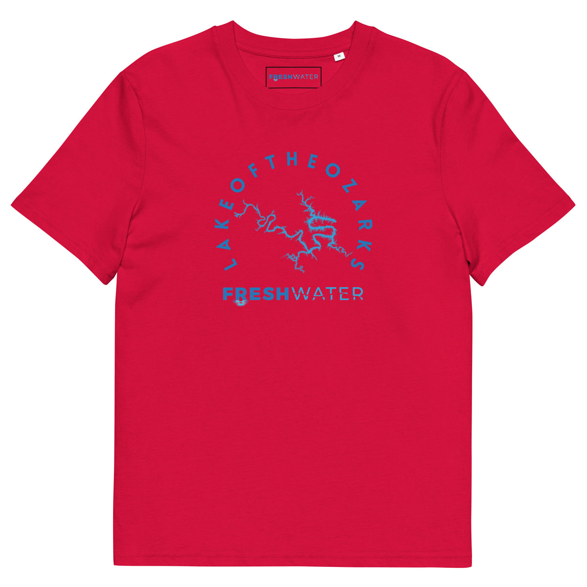 Lake of the Ozarks Freshwater Blue Unisex organic cotton t-shirt
