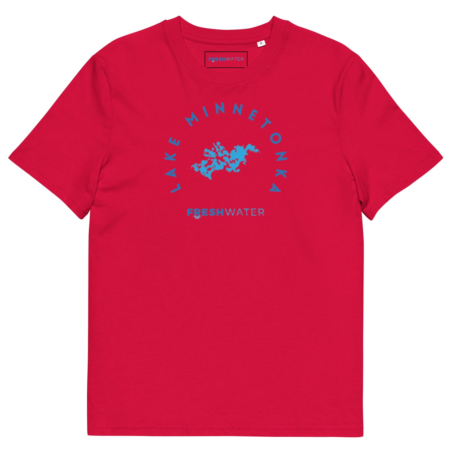 Lake Minnetonka Freshwater Blue Unisex organic cotton t-shirt