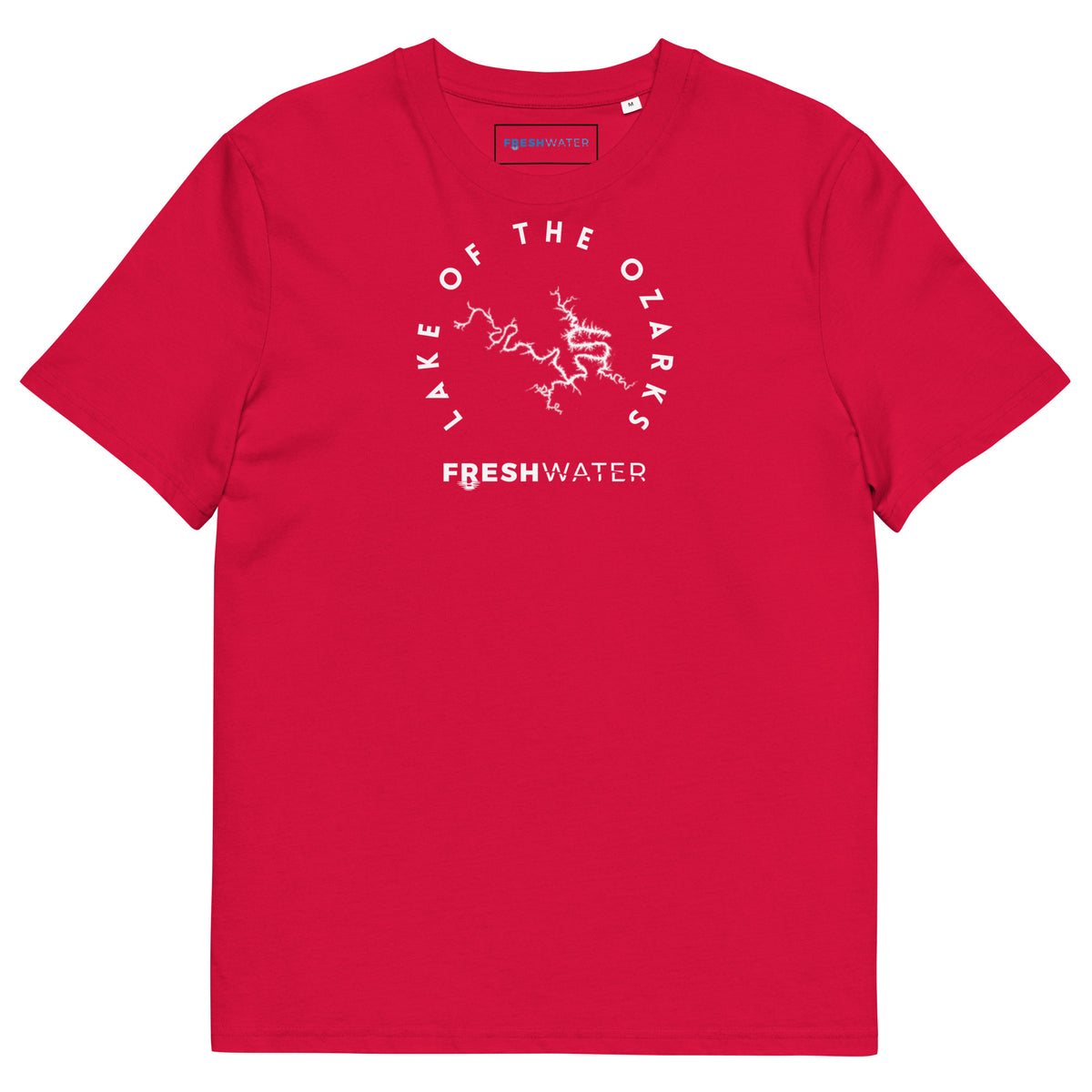 Lake of the Ozarks Freshwater BW Unisex organic cotton t-shirt