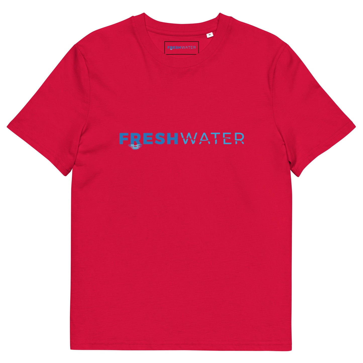 Freshwater Night Swimming Blue Unisex organic cotton t-shirt