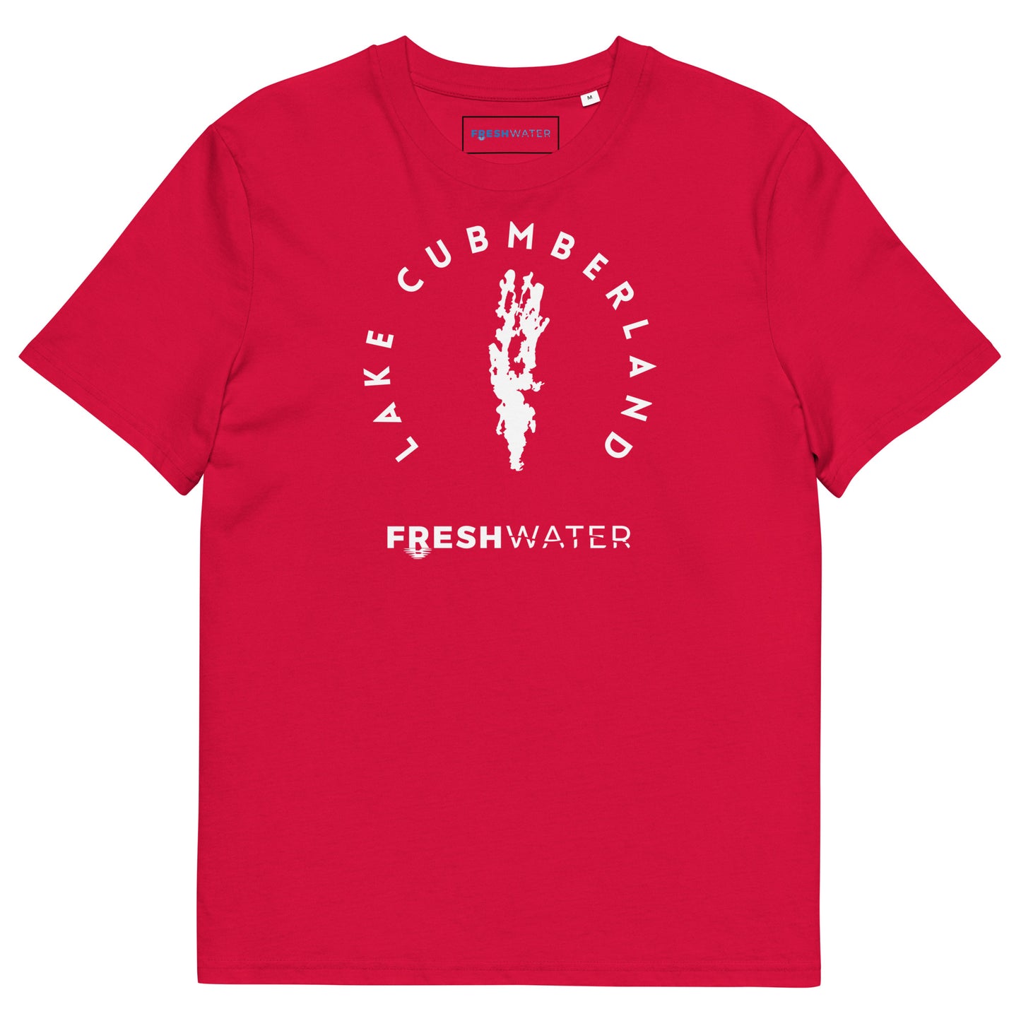 Lake Cumberland Freshwater BW Unisex organic cotton t-shirt
