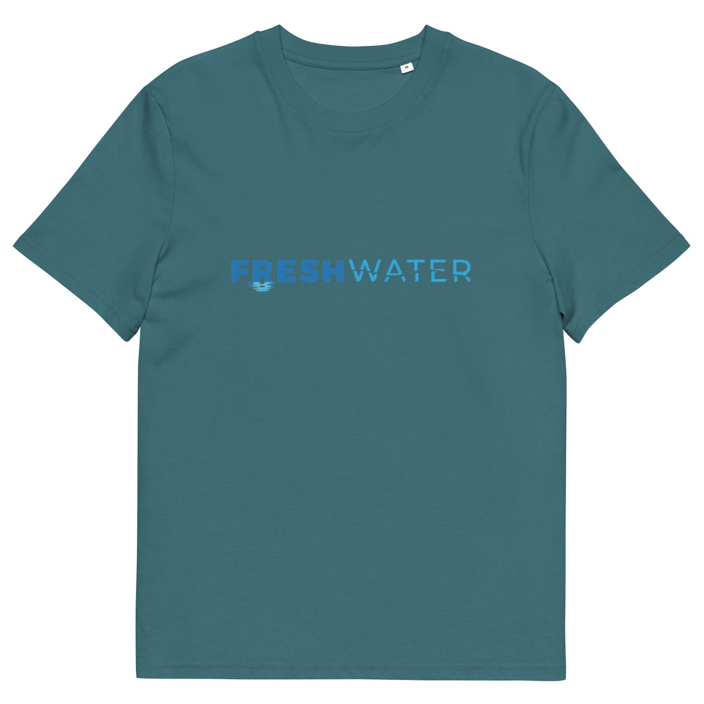 Freshwater Blue Unisex organic cotton t-shirt