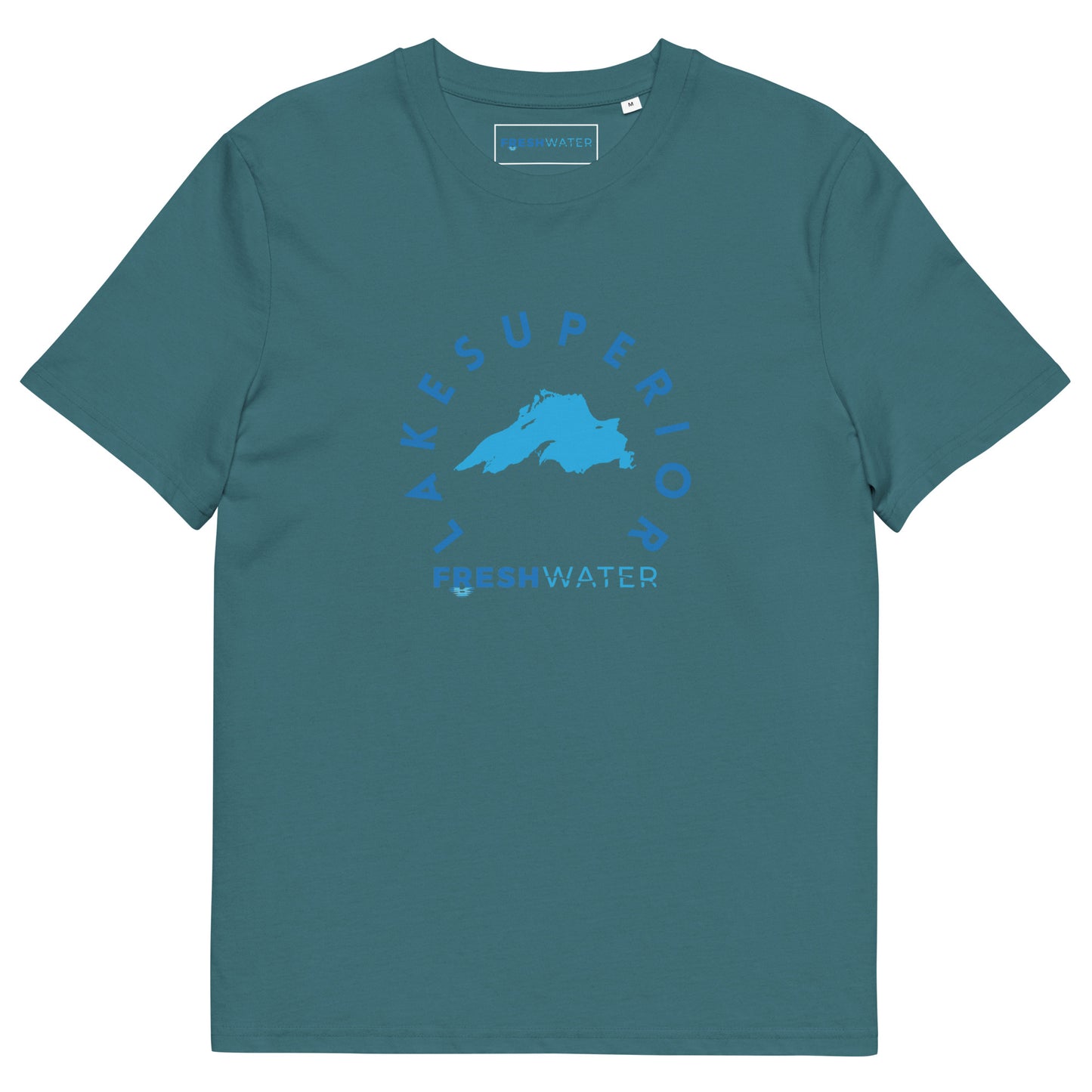Lake Superior Freshwater Blue Unisex organic cotton t-shirt