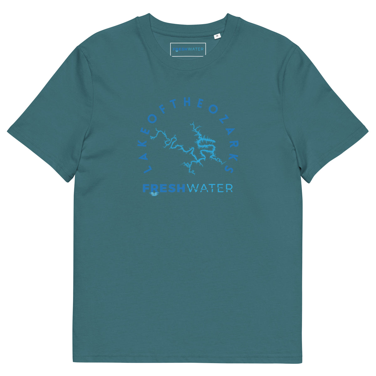 Lake of the Ozarks Freshwater Blue Unisex organic cotton t-shirt