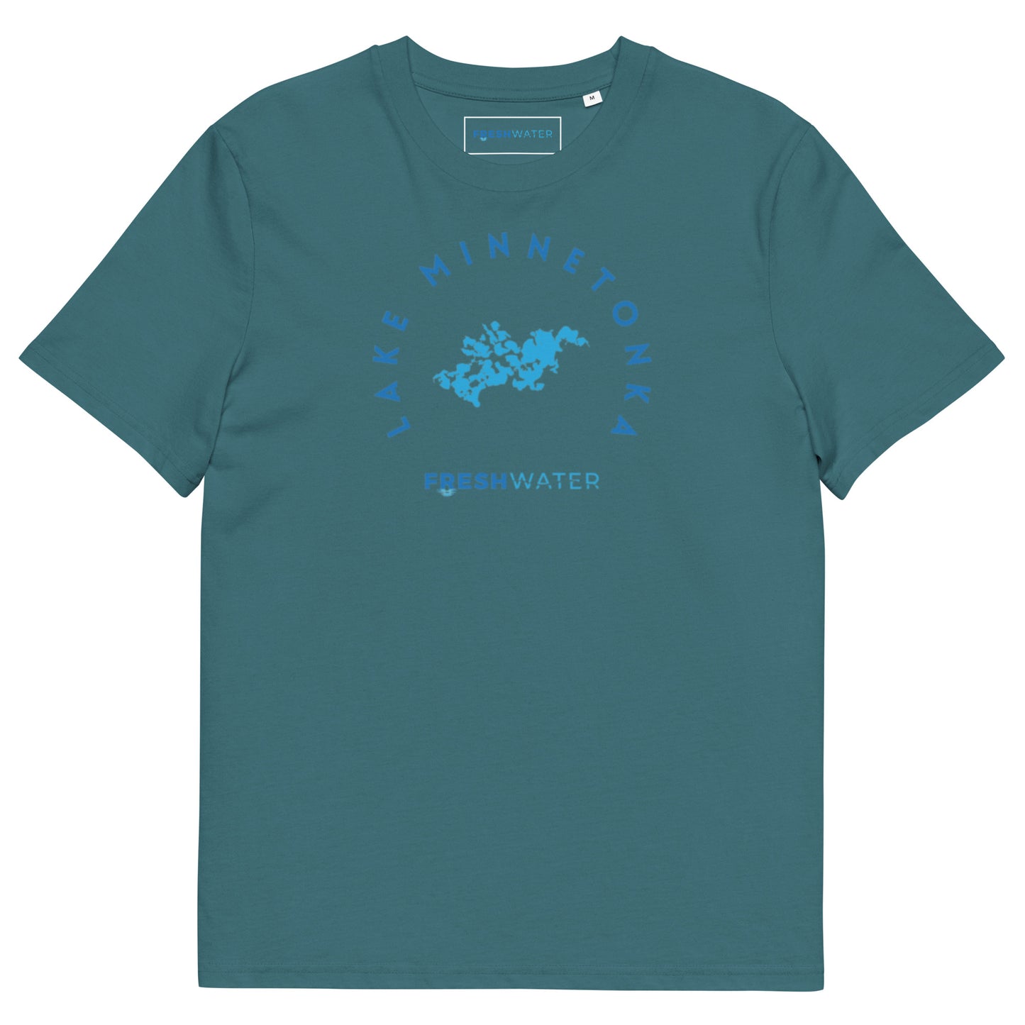 Lake Minnetonka Freshwater Blue Unisex organic cotton t-shirt