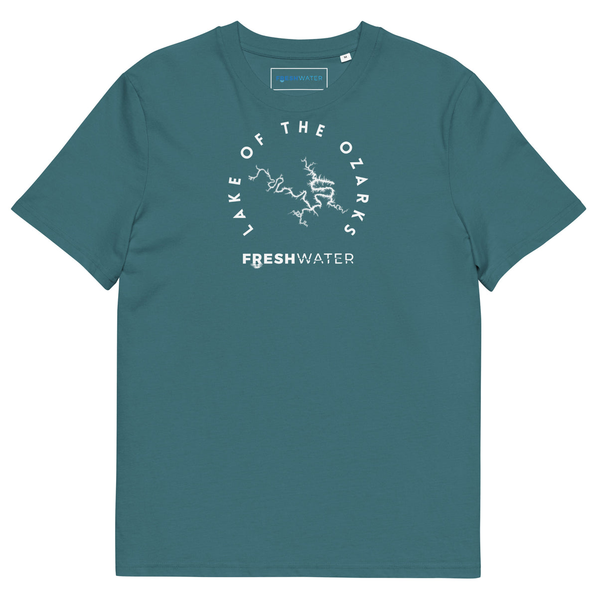 Lake of the Ozarks Freshwater BW Unisex organic cotton t-shirt