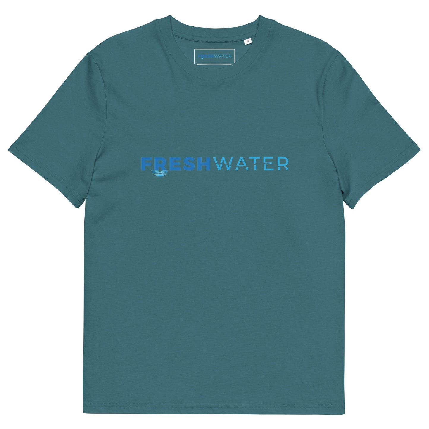 Freshwater Night Swimming Blue Unisex organic cotton t-shirt