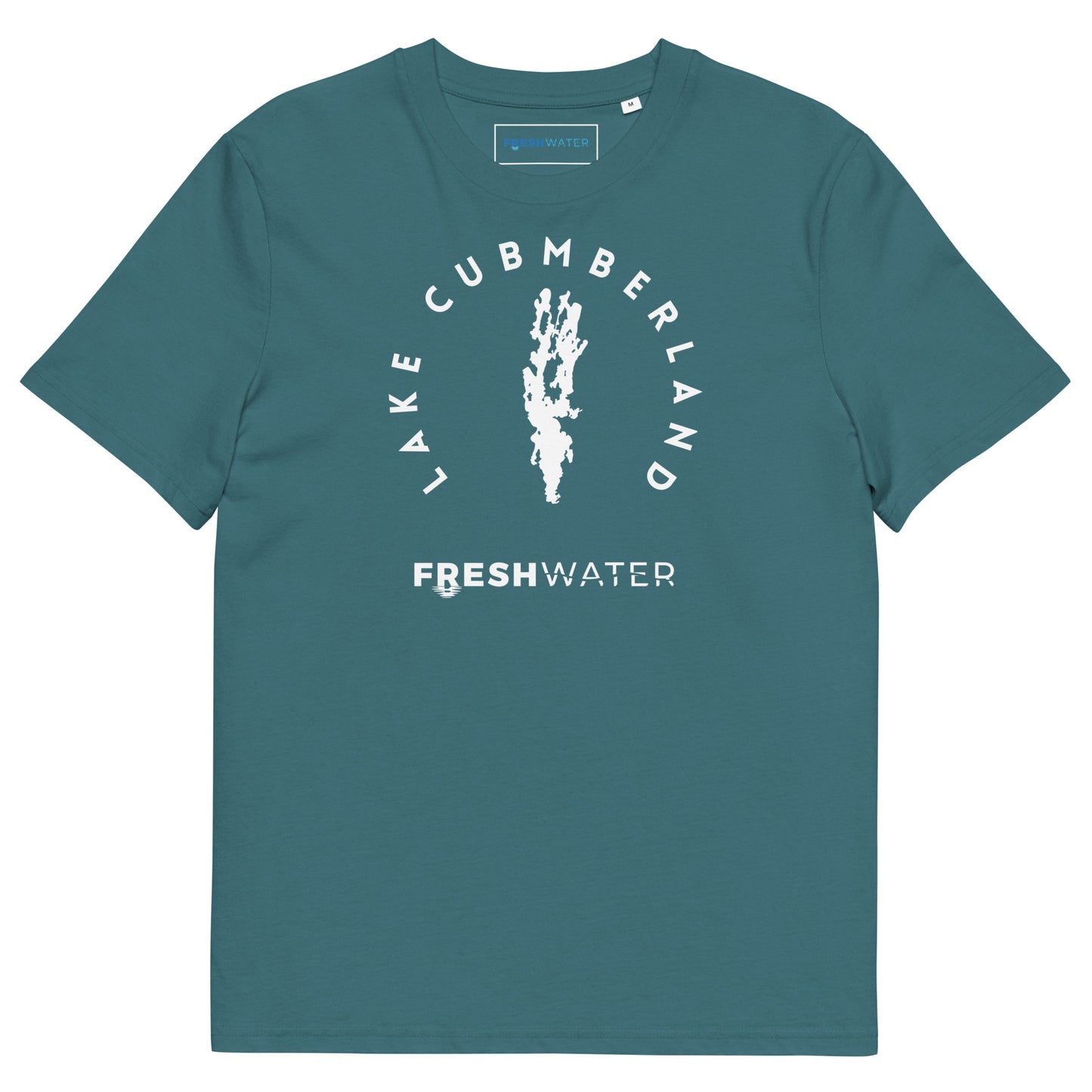 Lake Cumberland Freshwater BW Unisex organic cotton t-shirt