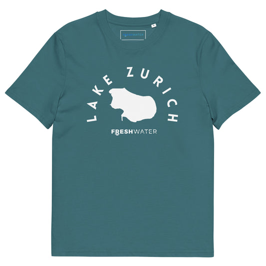 Lake Zurich Freshwater BW Unisex organic cotton t-shirt