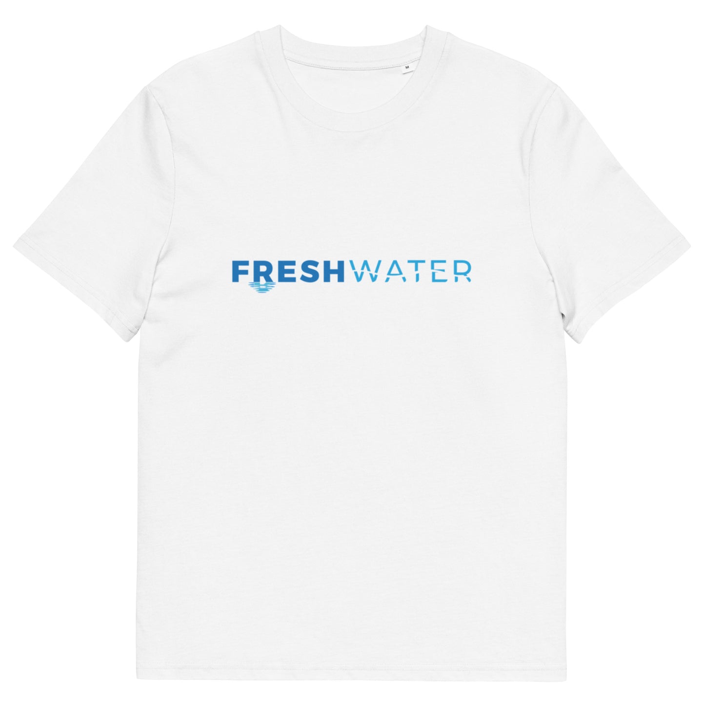 Freshwater Blue Unisex organic cotton t-shirt