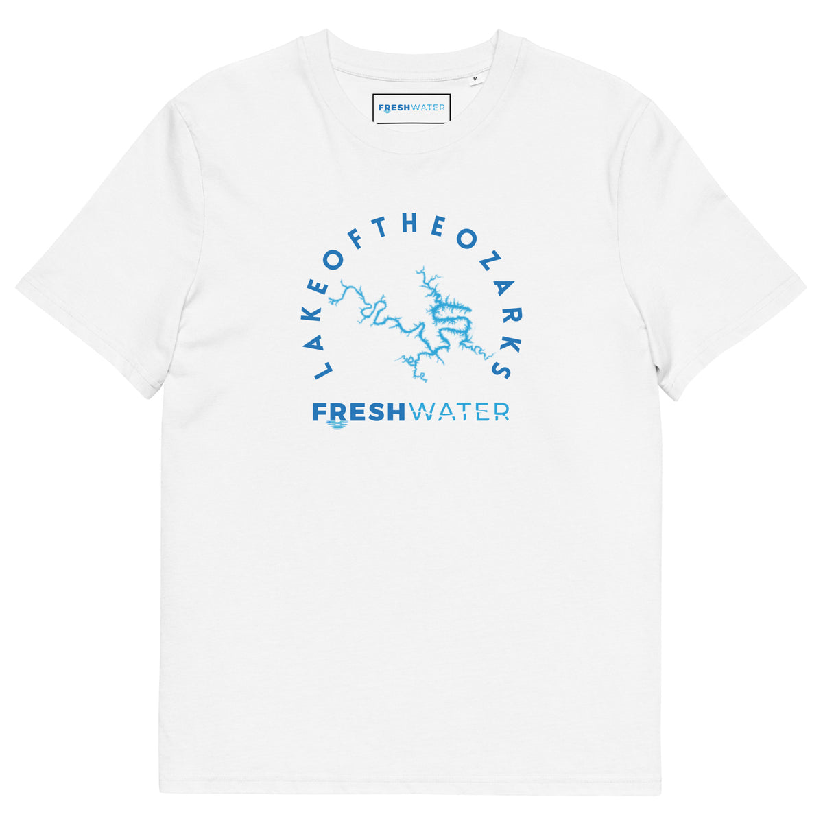 Lake of the Ozarks Freshwater Blue Unisex organic cotton t-shirt