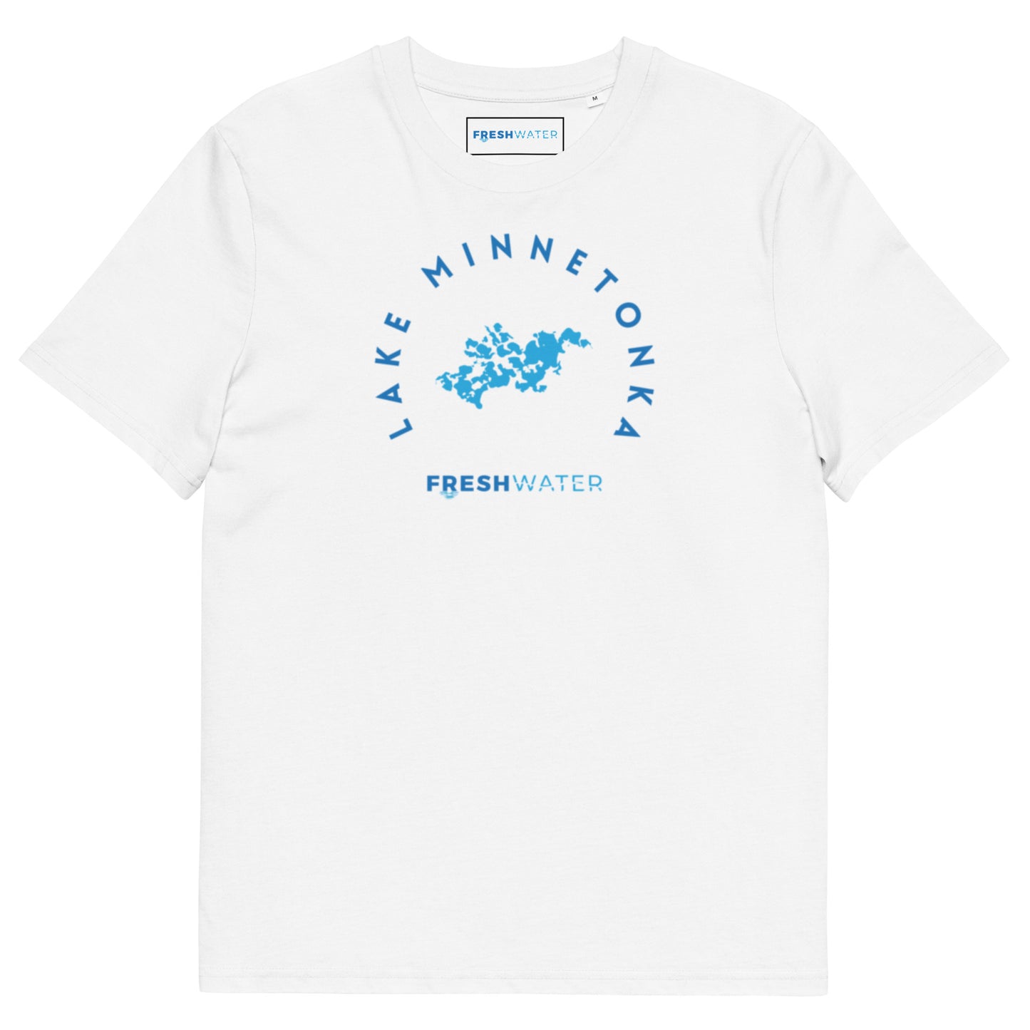 Lake Minnetonka Freshwater Blue Unisex organic cotton t-shirt