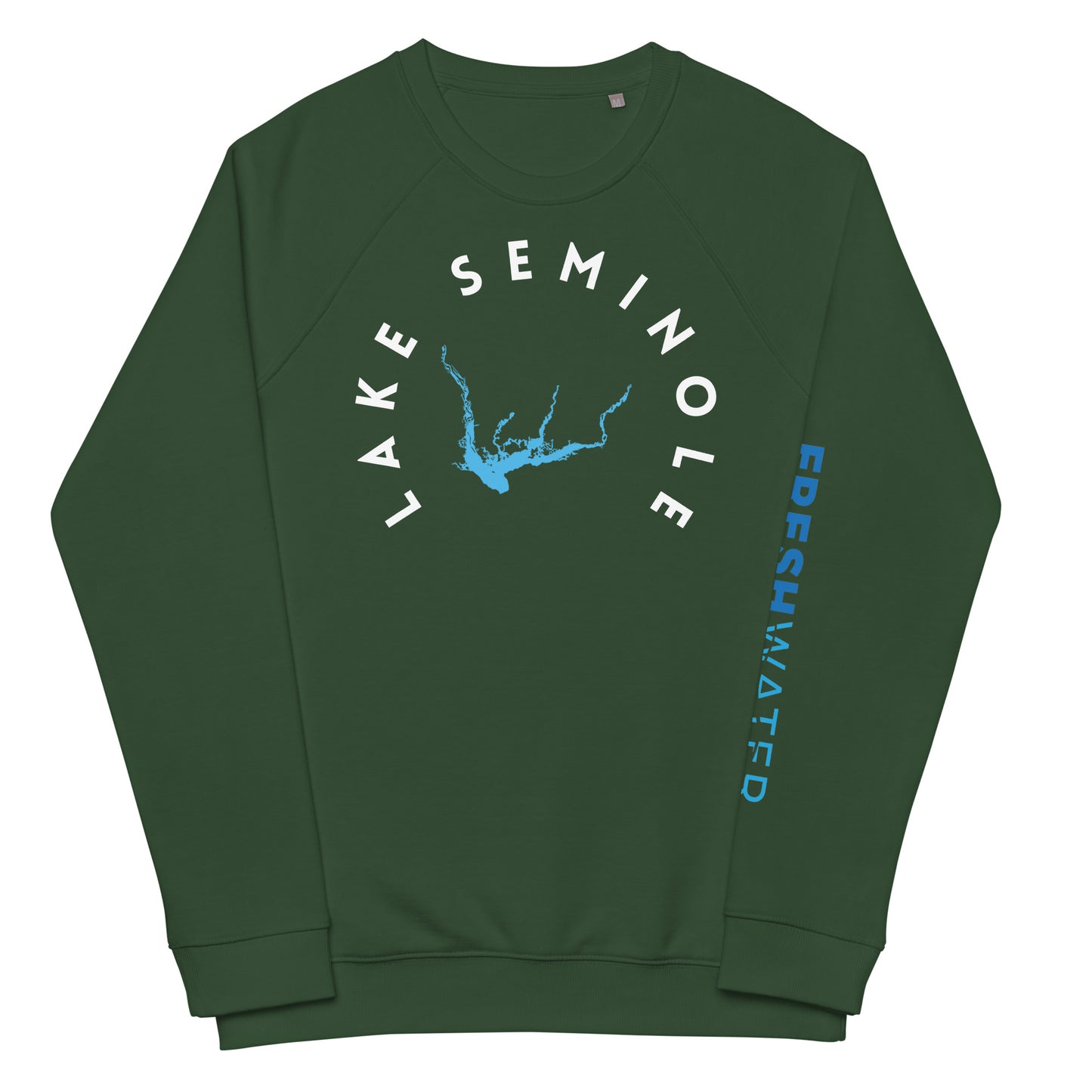 Lake Seminole Florida Freshwater WB Unisex organic raglan sweatshirt