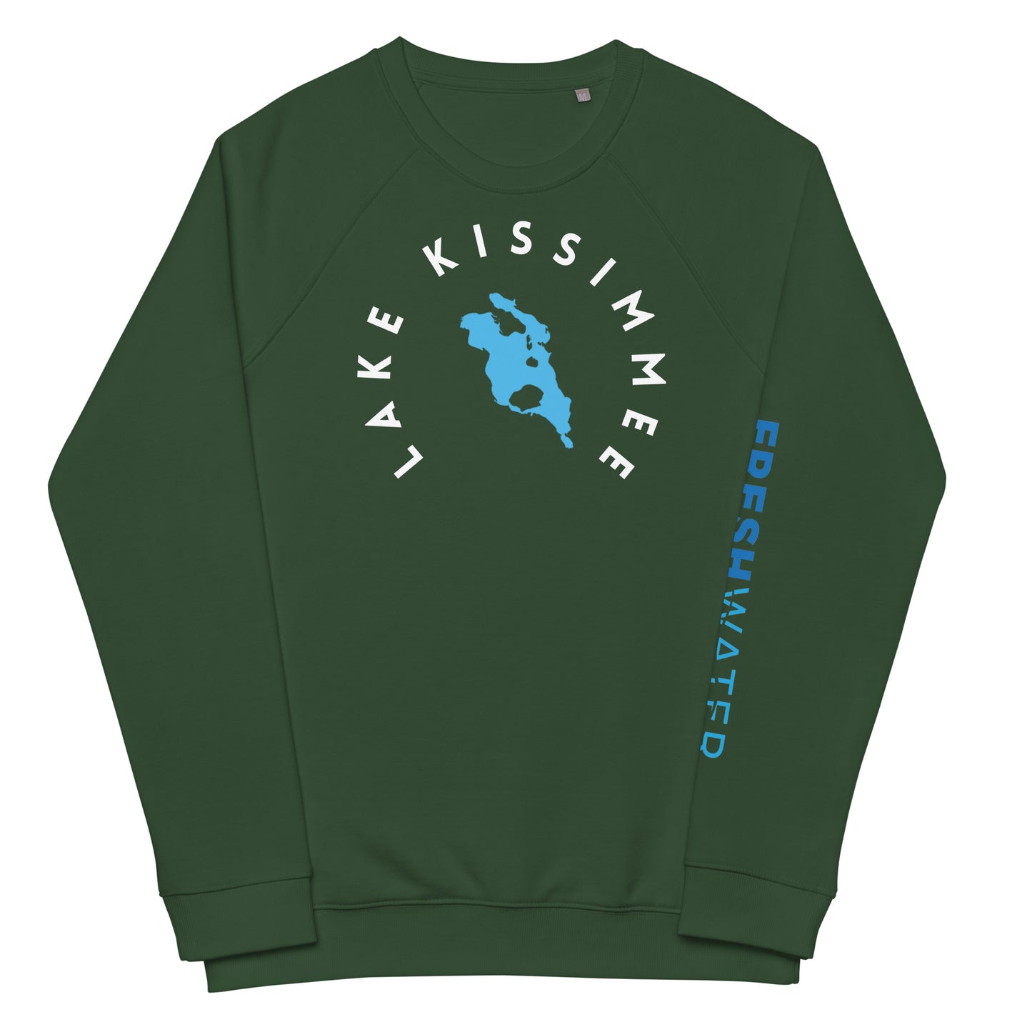 Lake Kissimmee Florida Freshwater WB Unisex organic raglan sweatshirt