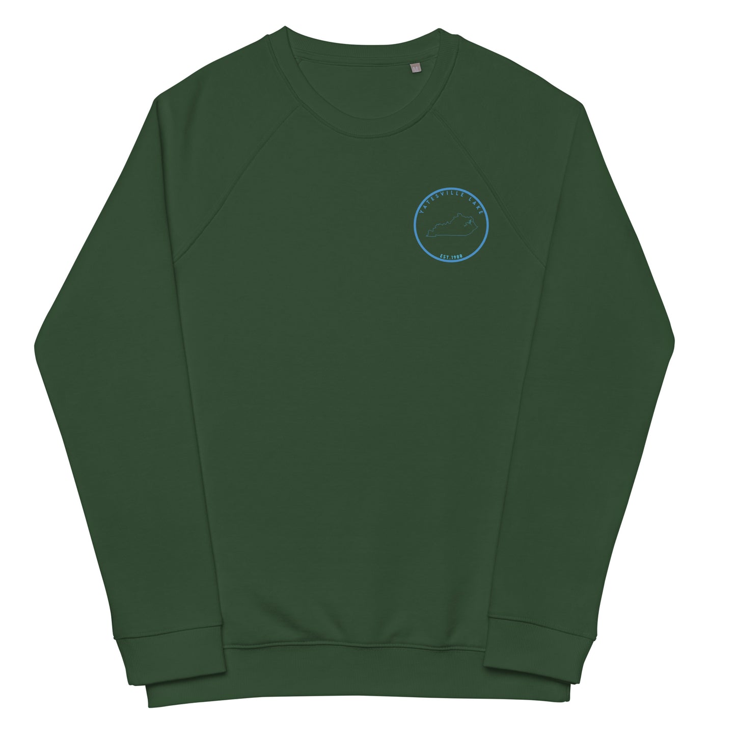 Yatesville Lake Kentucky Freshwater SO FB Unisex organic raglan sweatshirt