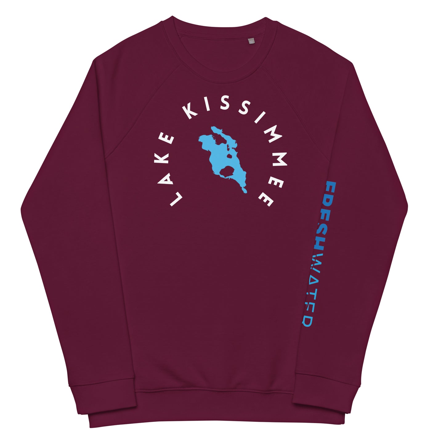 Lake Kissimmee Florida Freshwater WB Unisex organic raglan sweatshirt