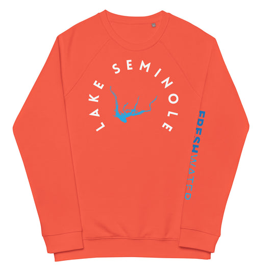 Lake Seminole Florida Freshwater WB Unisex organic raglan sweatshirt
