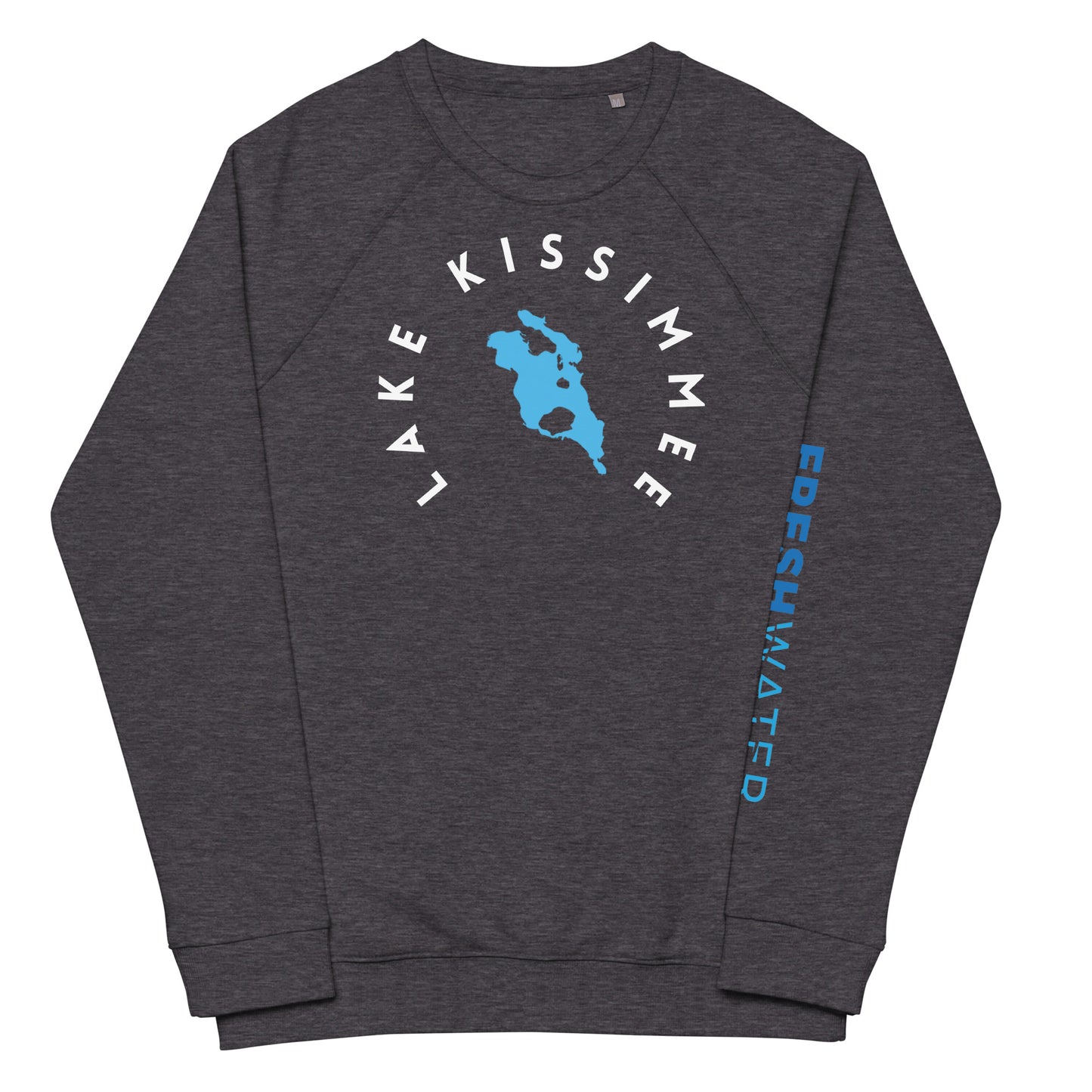 Lake Kissimmee Florida Freshwater WB Unisex organic raglan sweatshirt