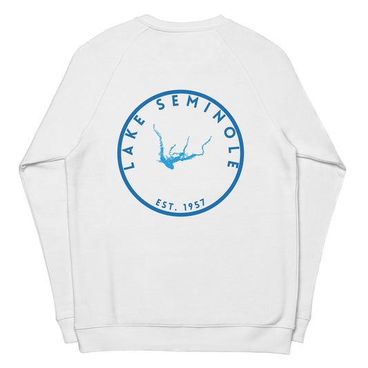 Lake Seminole Florida Georgia Alabama Freshwater LO Unisex organic raglan sweatshirt