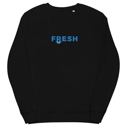Fresh Blue Unisex organic sweatshirt
