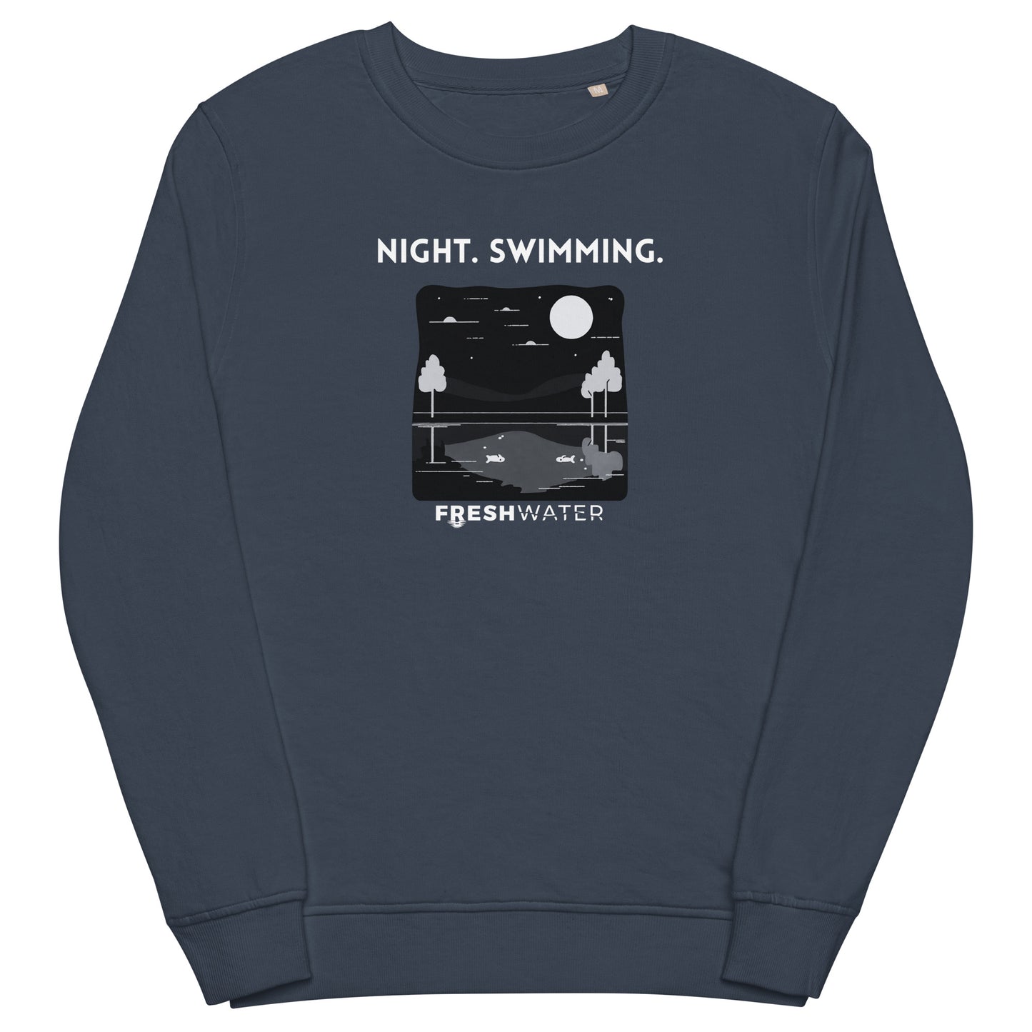 Freshwater Night Swimming Mono Unisex organic sweatshirt