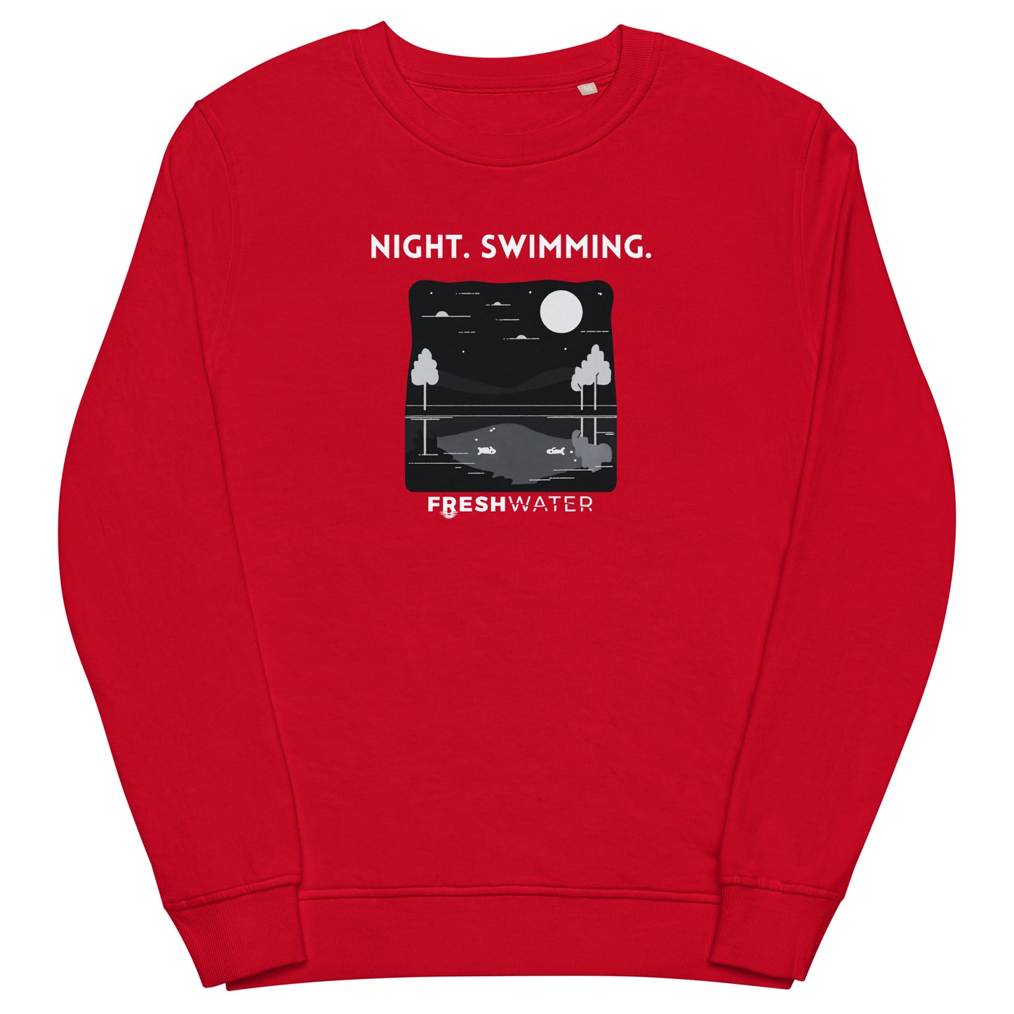 Freshwater Night Swimming Mono Unisex organic sweatshirt