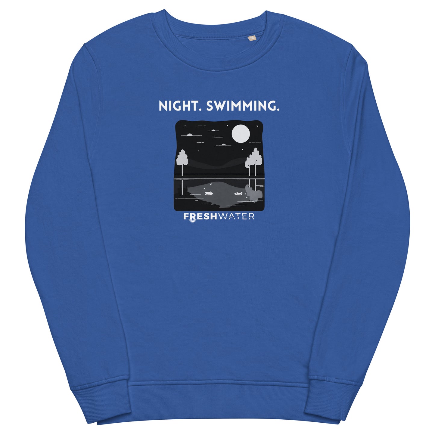 Freshwater Night Swimming Mono Unisex organic sweatshirt