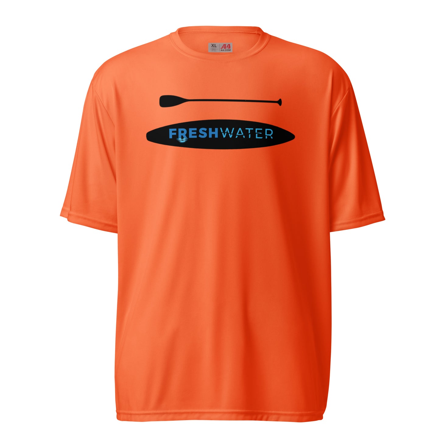 Freshwater Paddling Blue Unisex performance crew neck t-shirt