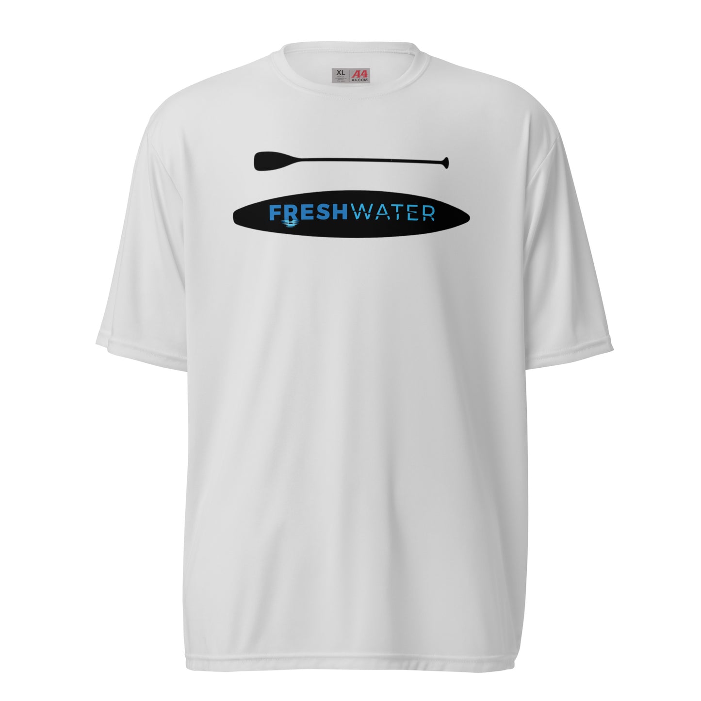 Freshwater Paddling Blue Unisex performance crew neck t-shirt