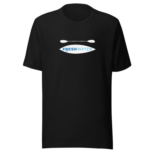 Freshwater Kayak White/Blue Unisex t-shirt