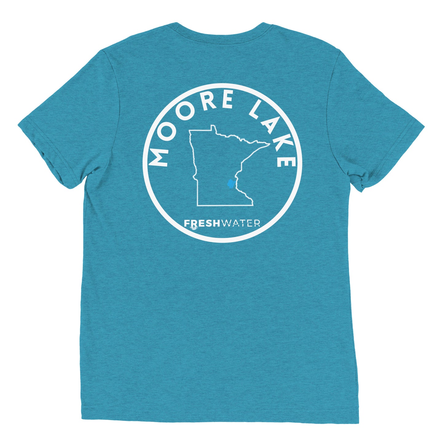 Moore Lake Minnesota Freshwater SO WB FB Short sleeve t-shirt