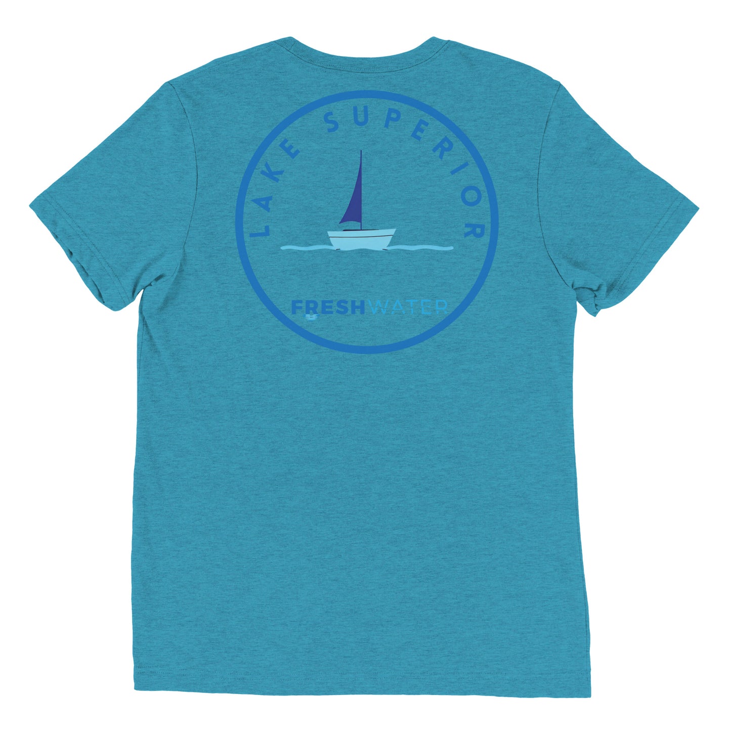 Lake Superior Freshwater Sailing Short sleeve t-shirt