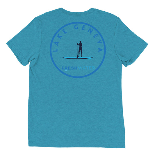 Lake Geneva Wisconsin Freshwater Paddle Short sleeve t-shirt