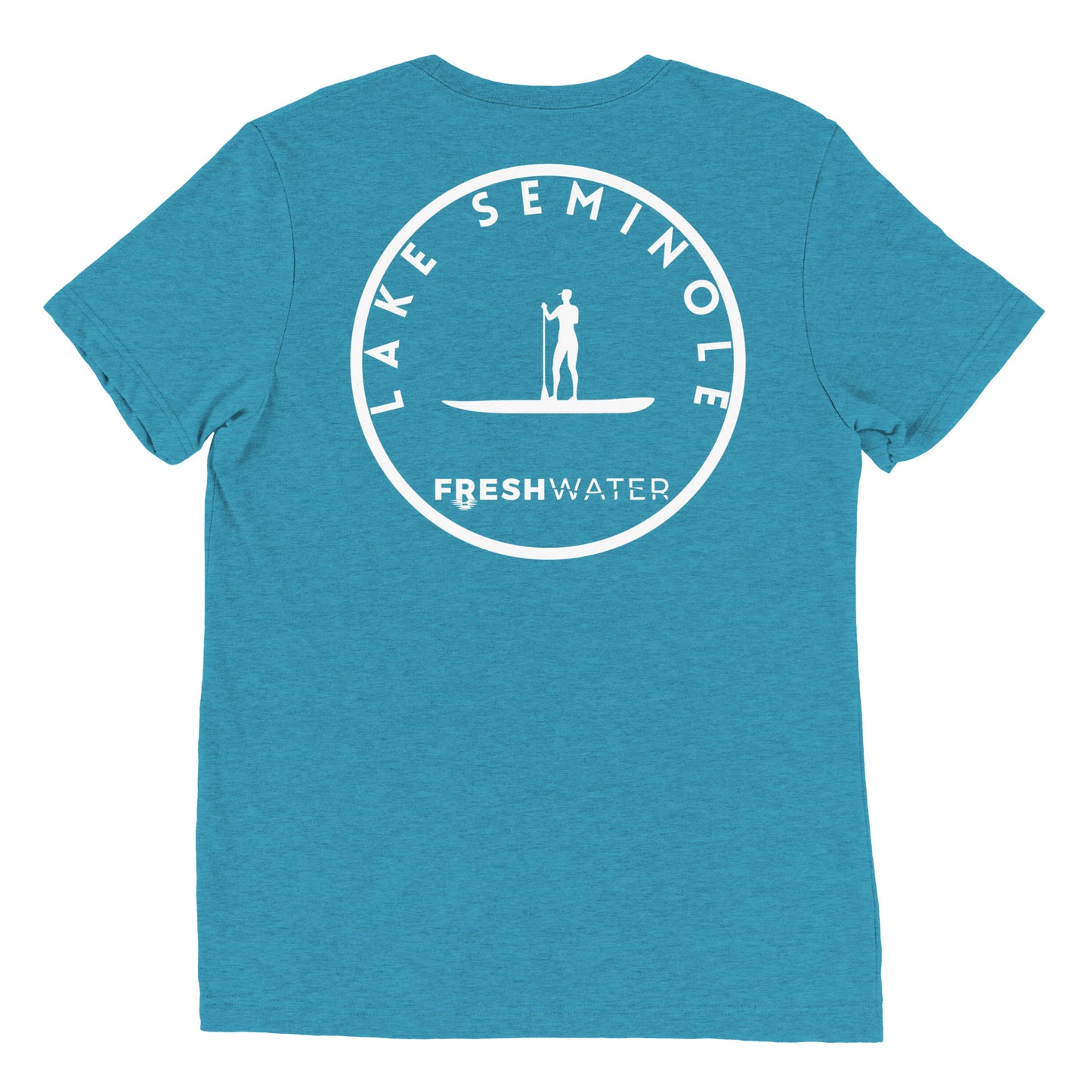 Lake Seminole Florida Georgia Alabama Freshwater Paddle BW Short sleeve t-shirt