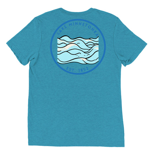 Lake Minnetonka Minnesota Freshwater Waves Short sleeve t-shirt