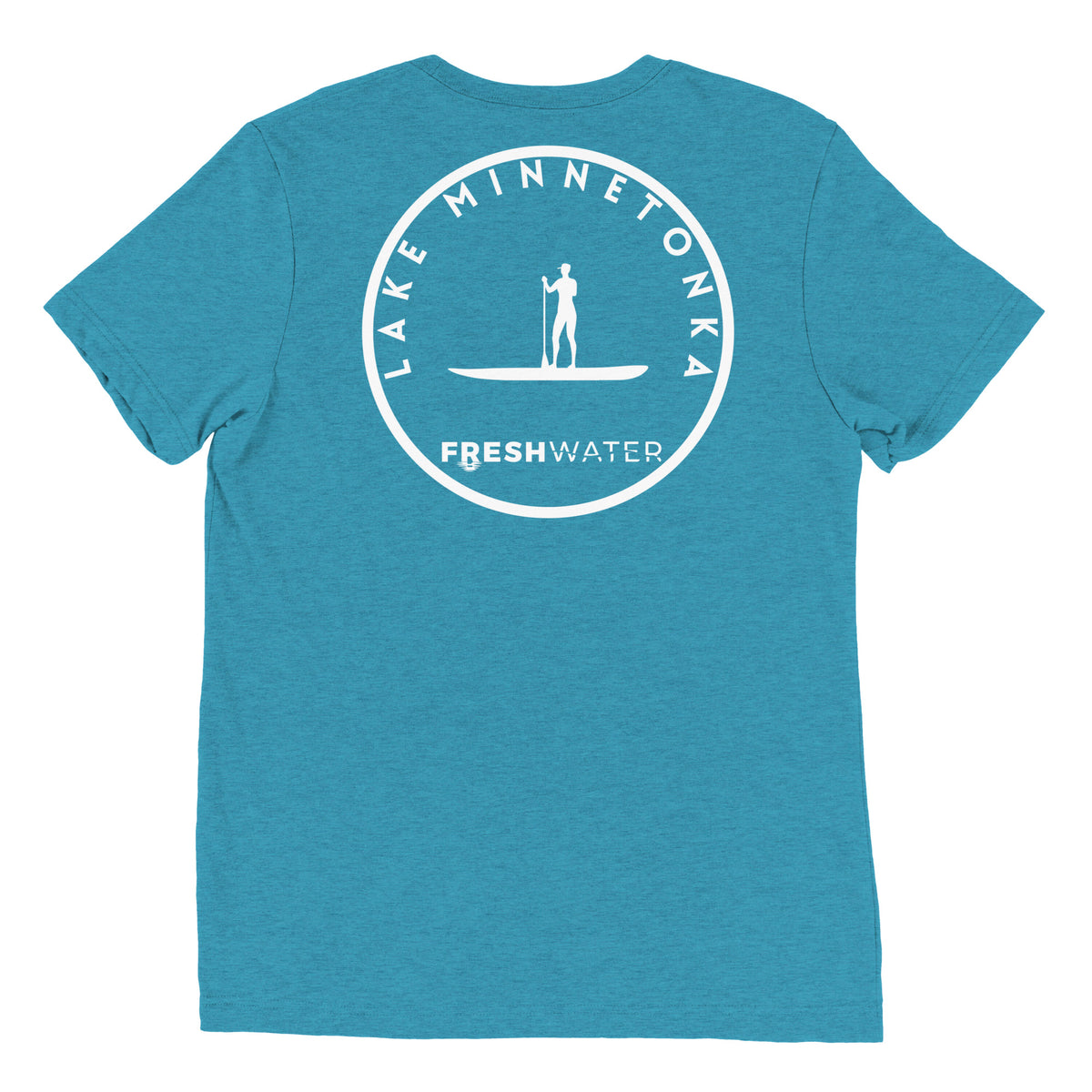 Lake Minnetonka Minnesota Freshwater Paddle BW Short sleeve t-shirt