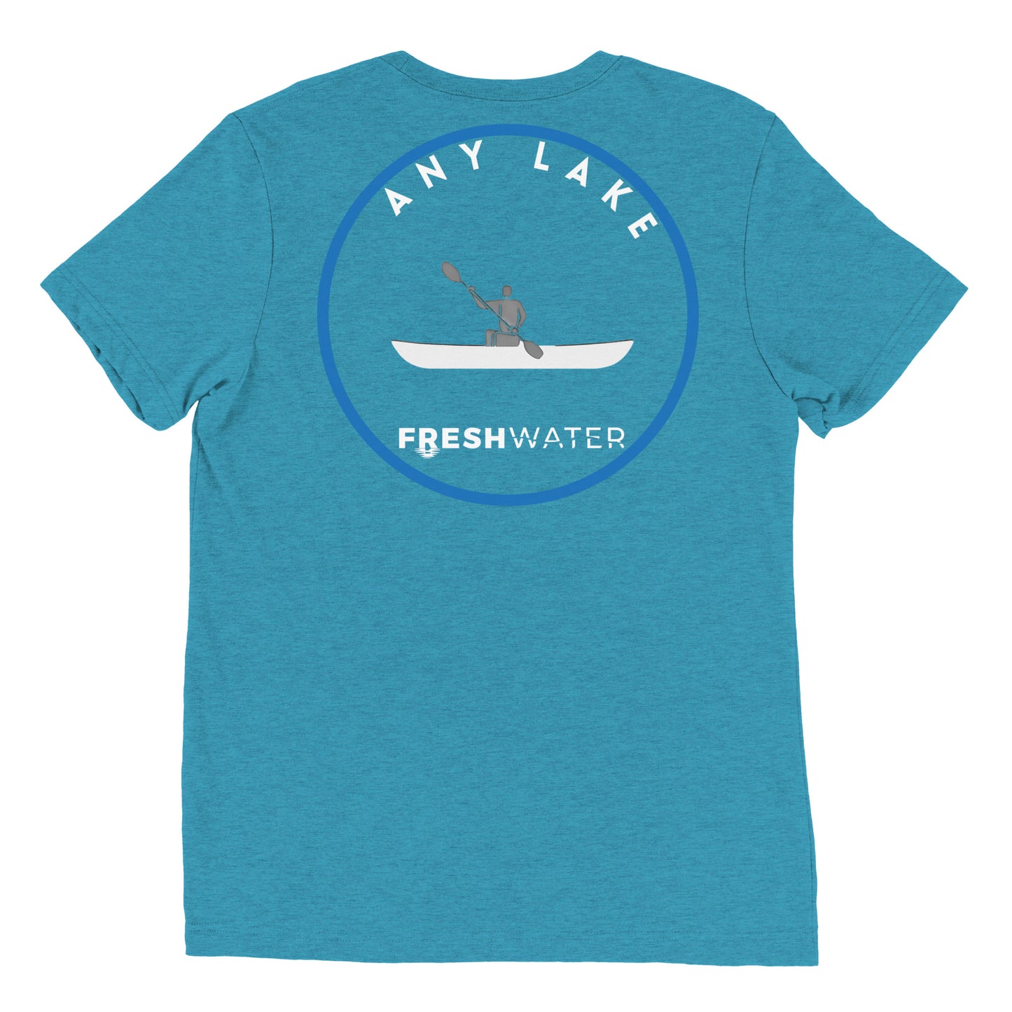 Custom Freshwater Kayak BW Short sleeve t-shirt