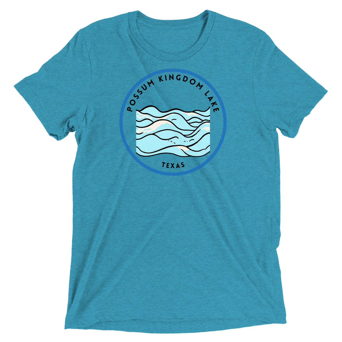 Possum Kingdom Lake Texas Freshwater Waves Short sleeve t-shirt